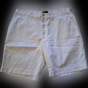 Polo Ralph Lauren White Cotton Flat Front Shorts Men's Size 40
